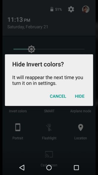 Fotografía - [Android 5.1 Feature Spotlight] dinámicos Ajustes rápidos Azulejos para el color Inversion Y WiFi Hotspot puede ser fácilmente oculta vez más [Actualización: Teja Rotar automáticamente Demasiado]